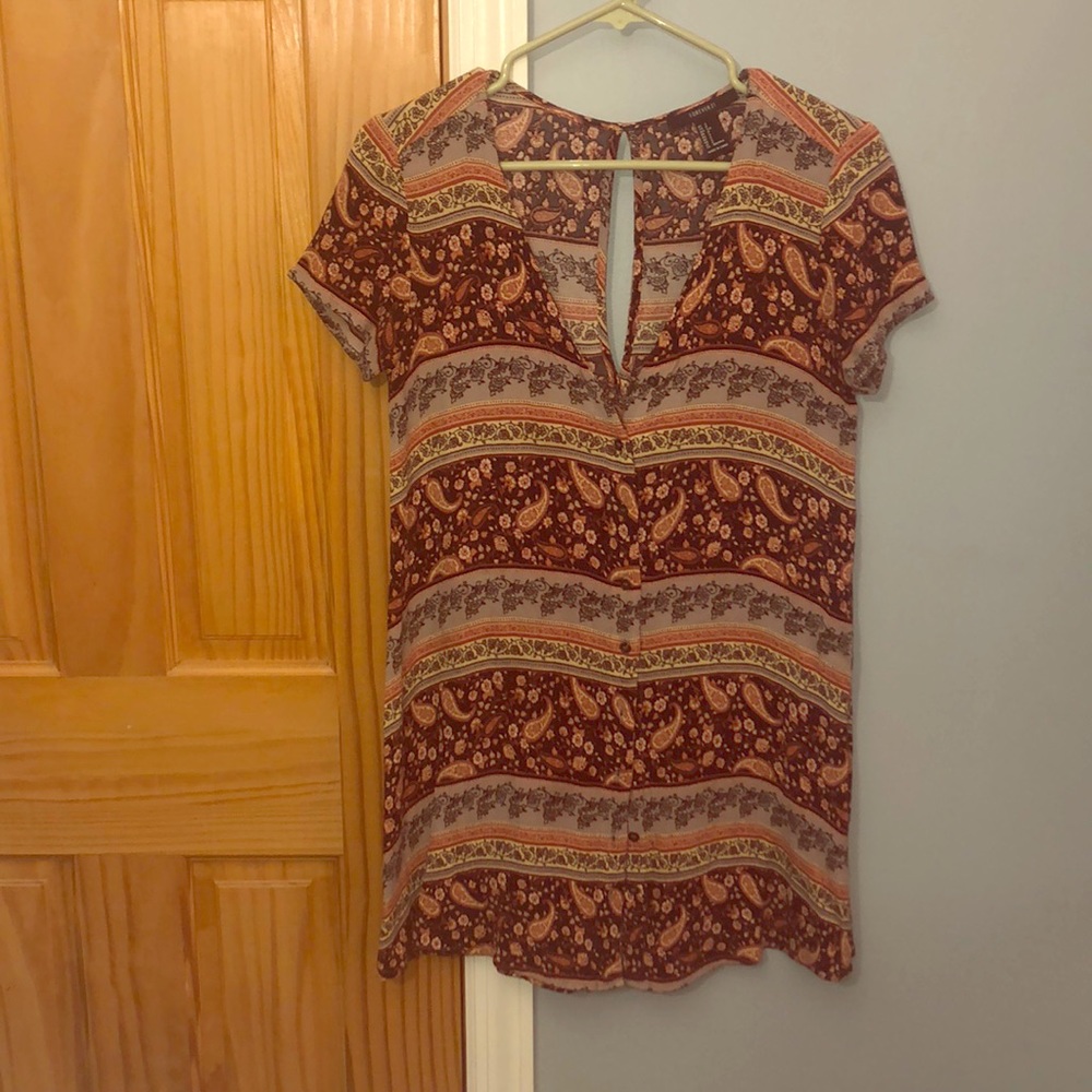 Short Sleeve Button Down Dress